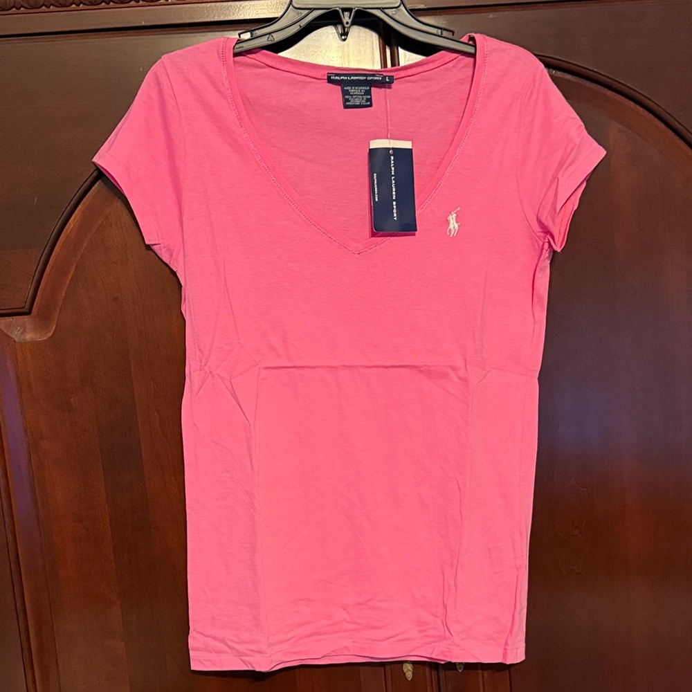Ralph Lauren Bright Pink Short Sleeve Tee